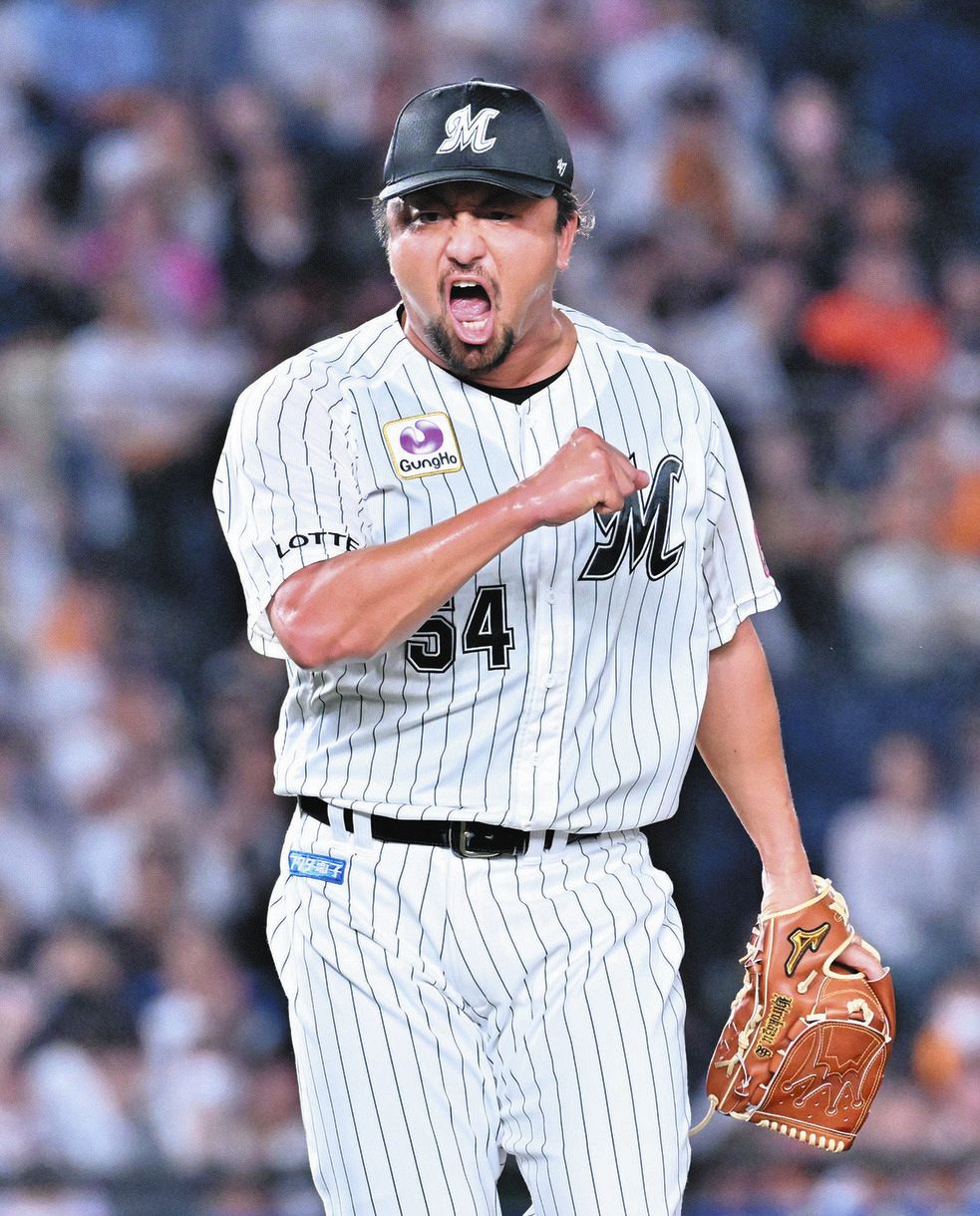【ロッテ】沢村拓一が8回から登板、古巣の巨人を相手に1イニングを無安打無得点:中日スポーツ・東京中日スポーツ