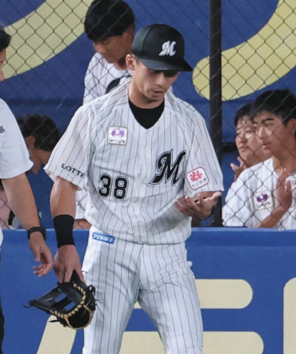 ロッテ・高部瑛斗、左手首付近を負傷して退場 ダイビングキャッチ試み