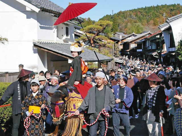 今年はどうする 2年連続中止 妻籠の文化文政風俗絵巻之行列 中日新聞web 今年はどうする 2年連続中止 妻籠の文化文政風俗絵巻之行列 中日新聞web