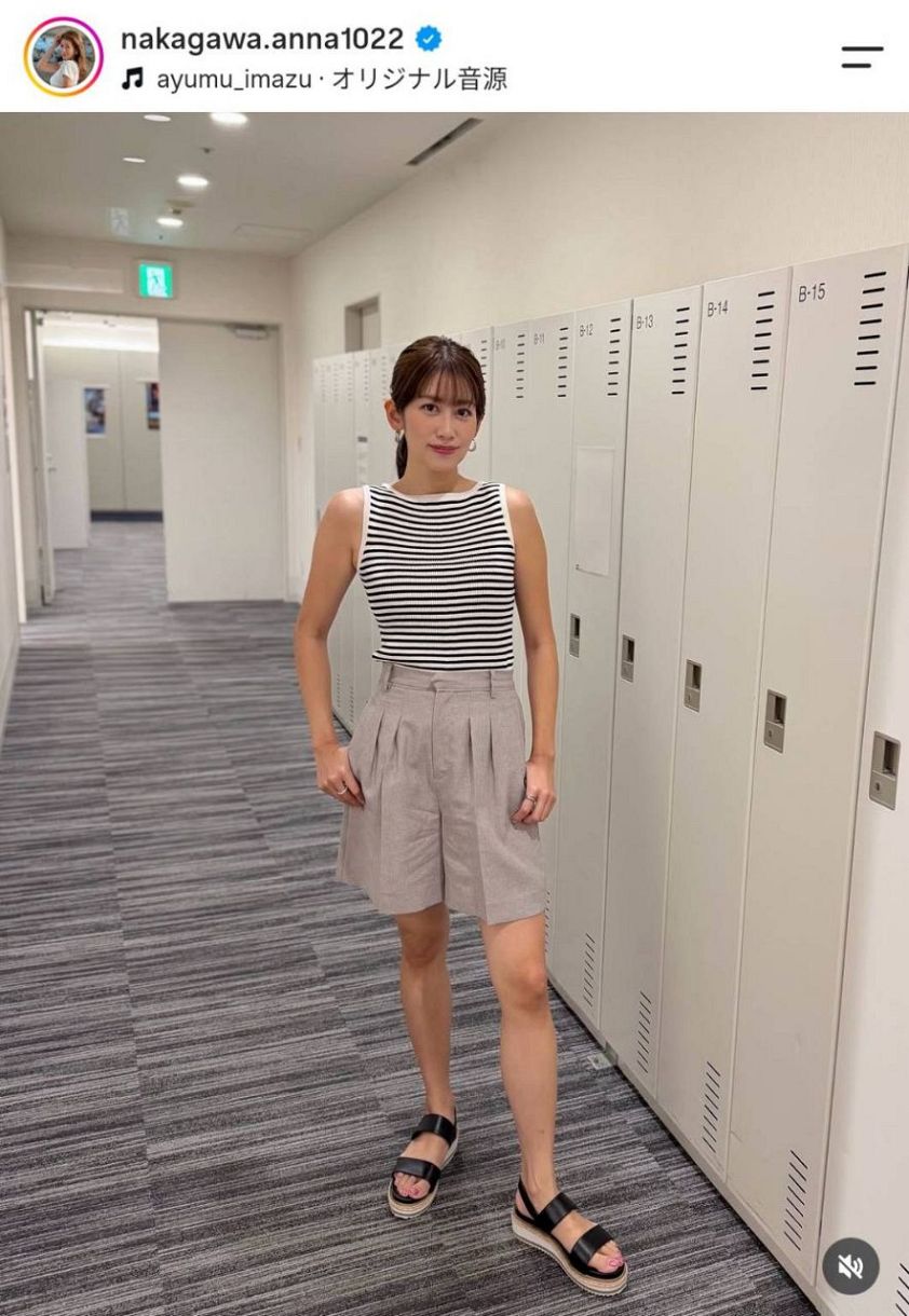 中川安奈アナのインスタグラムから