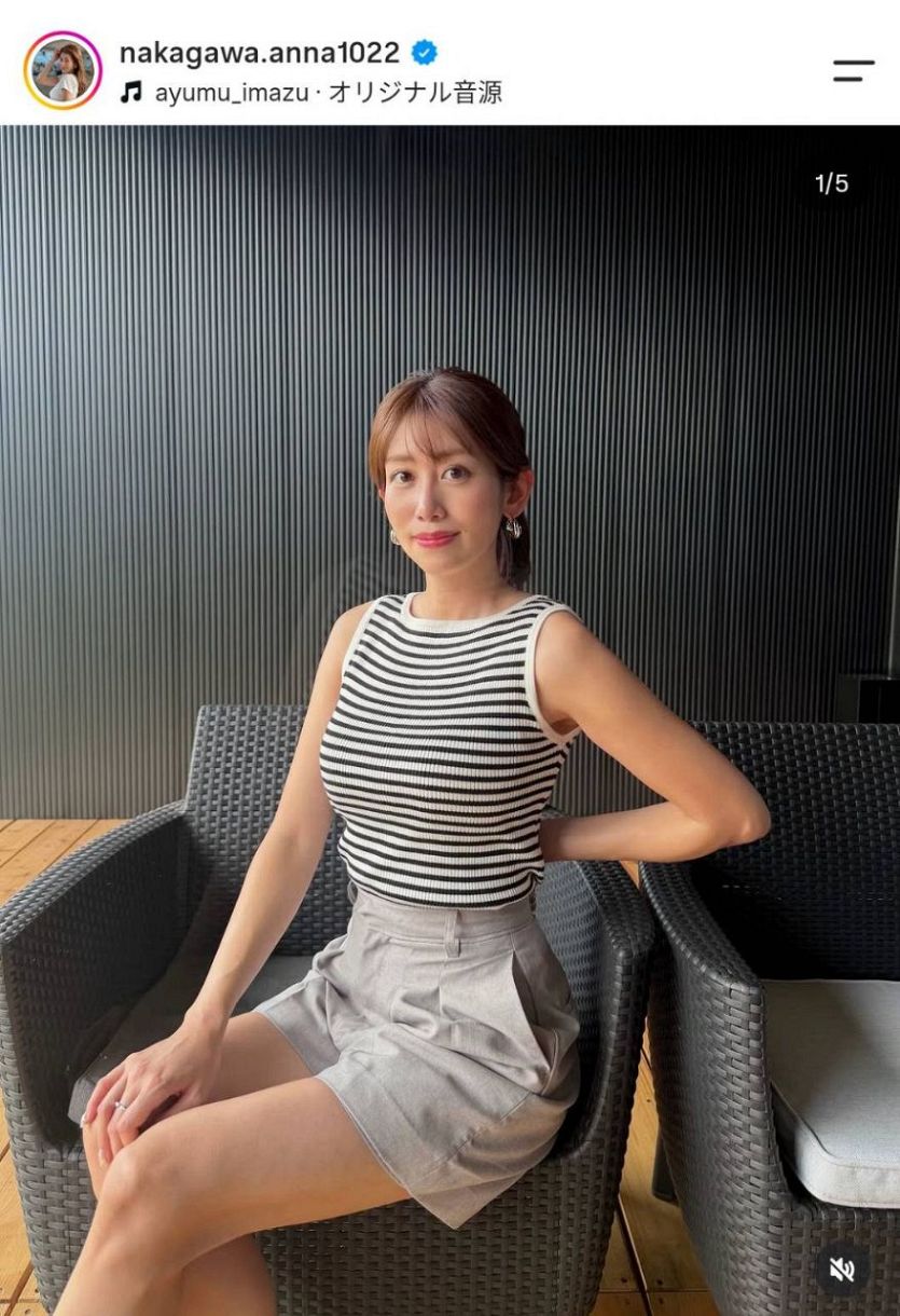 中川安奈アナのインスタグラムから