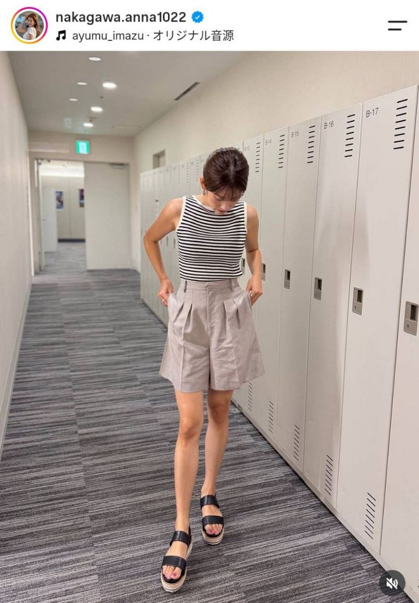 中川安奈アナのインスタグラムから