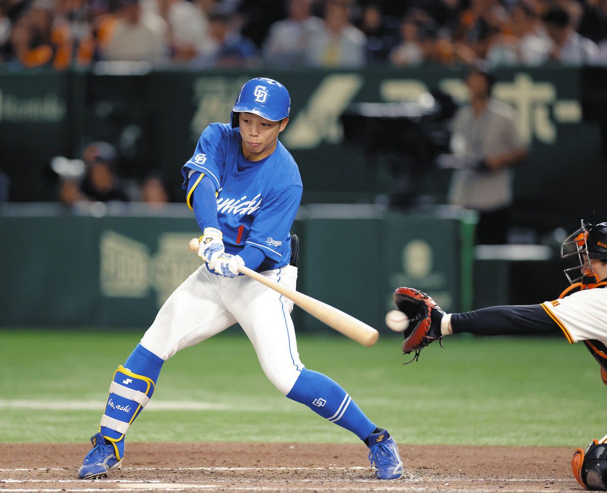 中日・岡林勇希、8月の打率は1割3分6厘…井上監督「外すつもりは