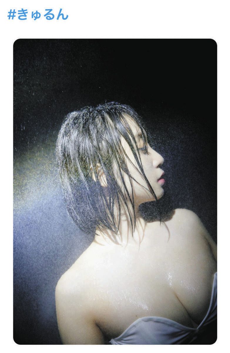◇伊織もえ、ぬれ髪の「＃きゅるん」【写真】：中日スポーツ・東京中日