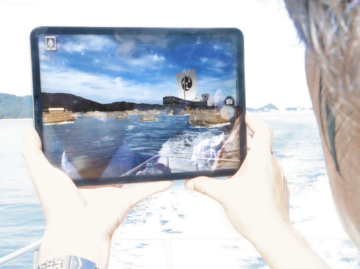 鳥船 鳥羽で戦国時代へタイムスリップ！ スマホ向けると九鬼嘉隆の船団