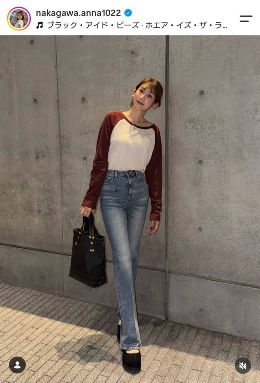 中川安奈アナのインスタグラムから
