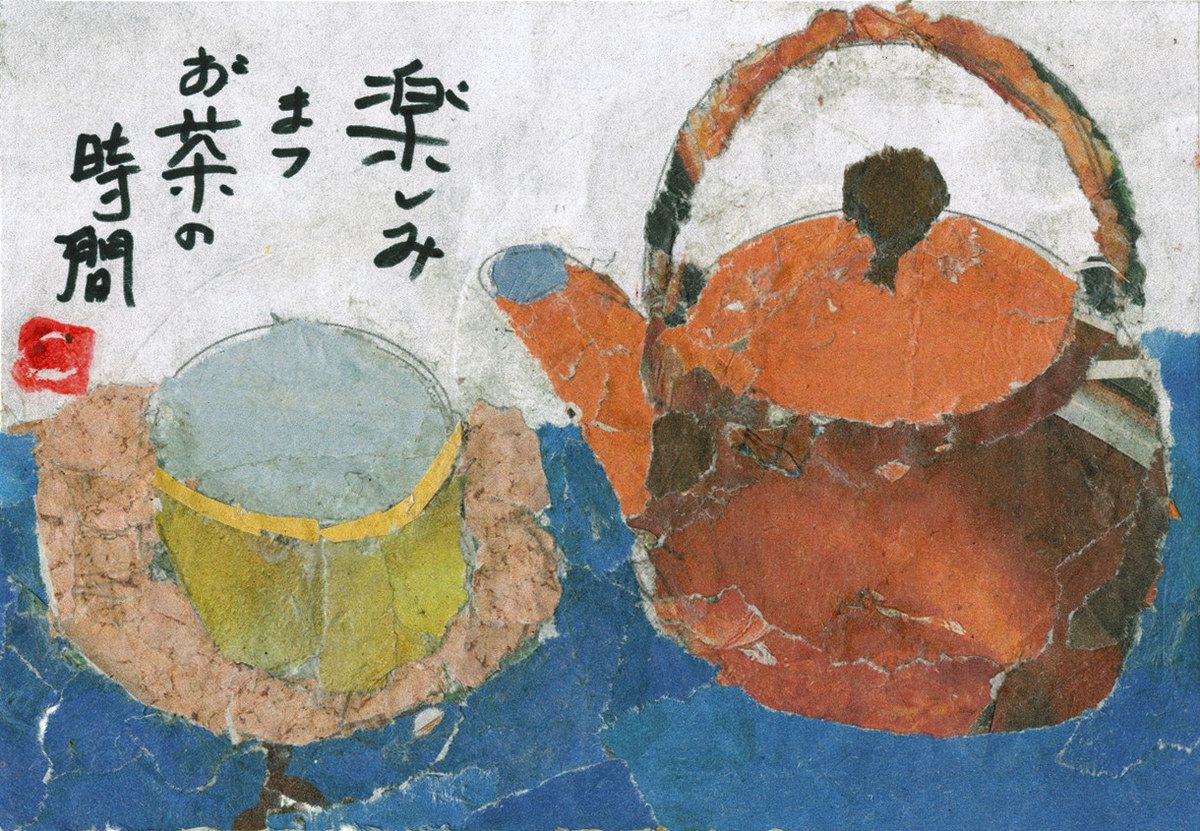 デッドストック！千筋刳り貫き木地に極上春秋吉野絵の映える丸盆（検懐石膳お盆 デッドストック！千筋刳り貫き木地に極上春秋吉野絵の映える丸盆
