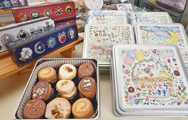 デリ写ス＞ 郷土菓子処 香月（福井市）「メッセージ缶入りクッキー