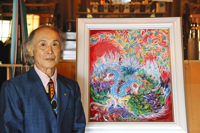 浜北の洋画家・鈴木さんが秋葉神社に新作寄贈：中日新聞しずおかWeb