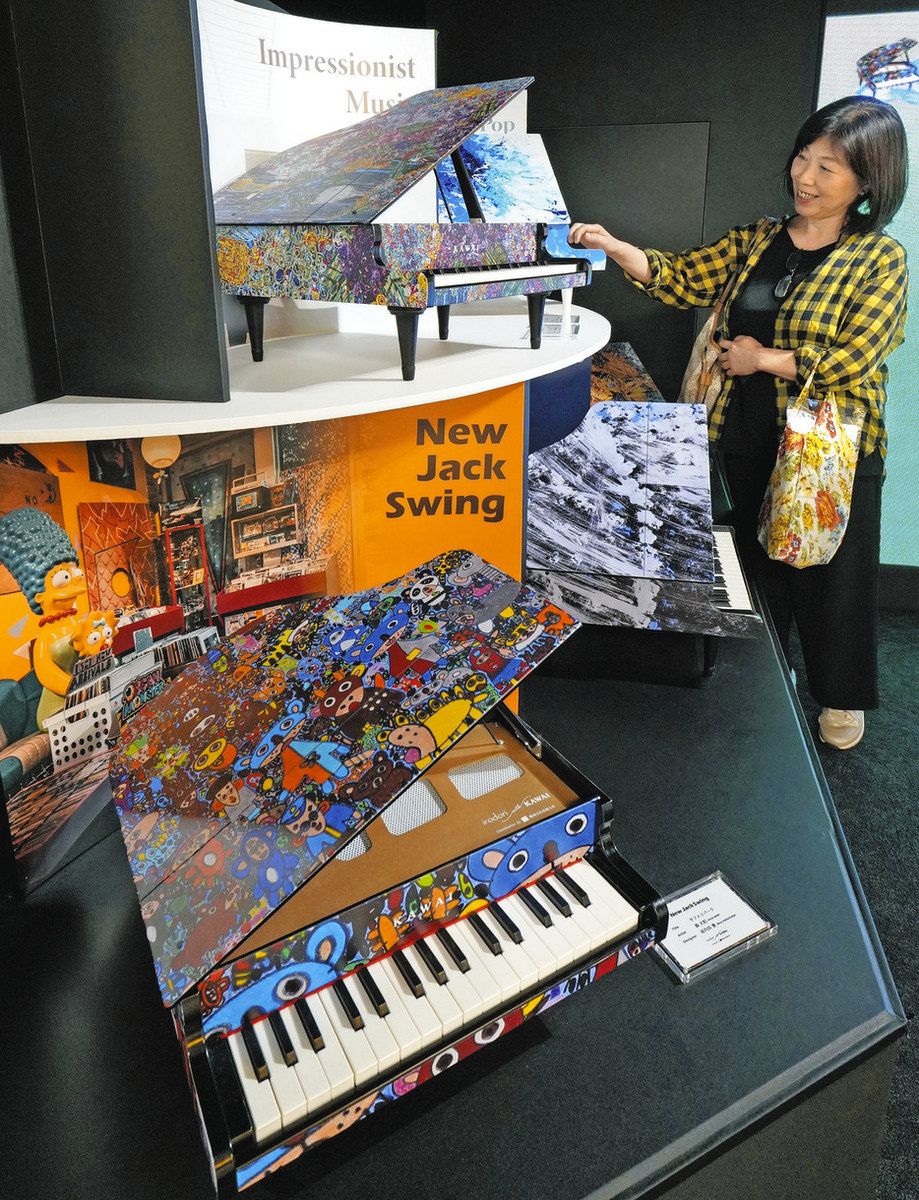 障害者アートで彩るミニピアノ、JR浜松駅に登場 5種類の音楽ジャンルに