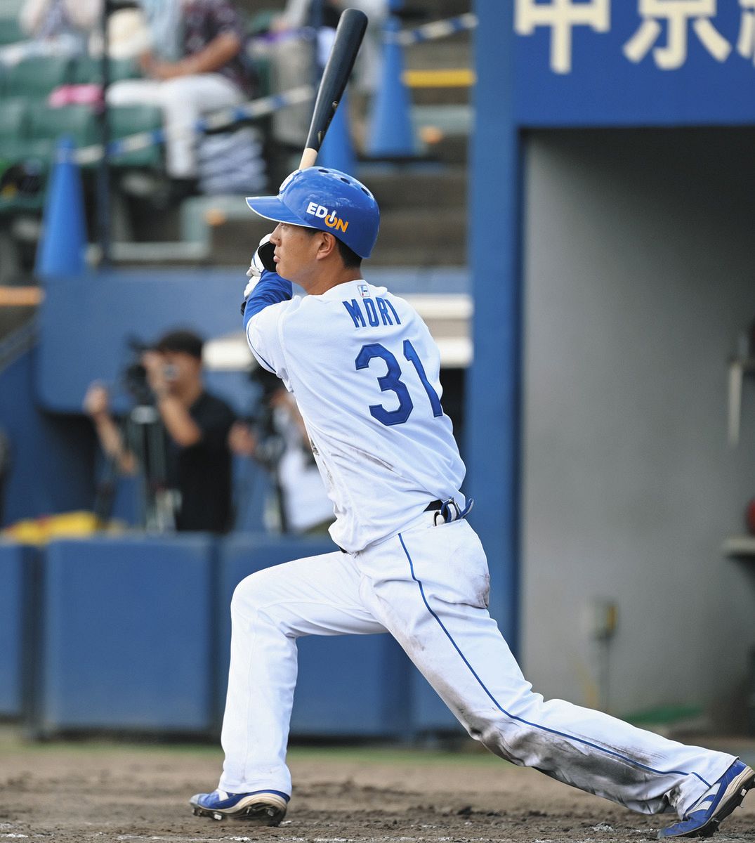 中日2軍】森駿太、第2打席で今季5号ソロ、1カ月ぶり一発 第1打席