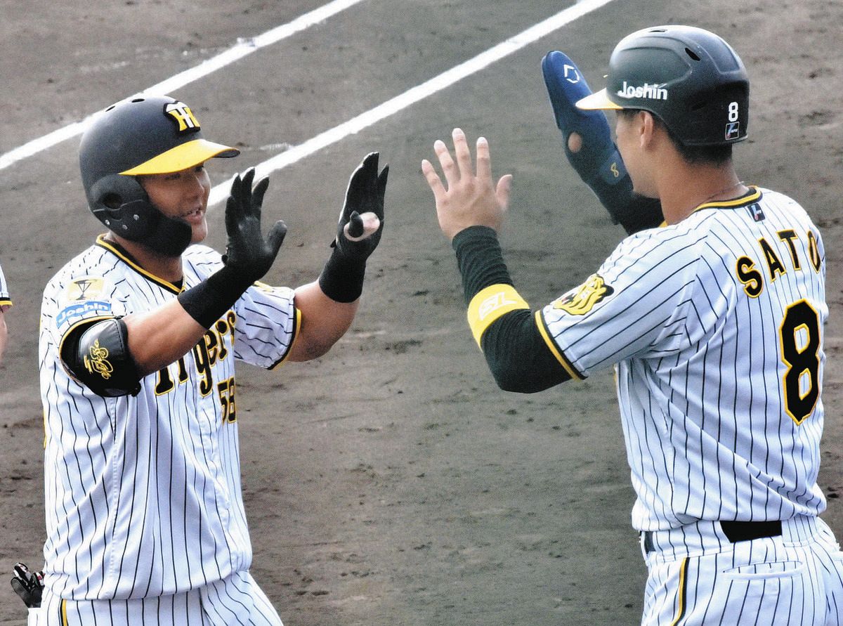 阪神・前川右京「コンタクトを心掛け」先制の決勝2ラン シート