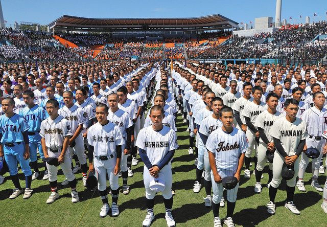 全国高校野球静岡大会開会式 本来の姿に笑顔あふれ：中日新聞しずおかWeb