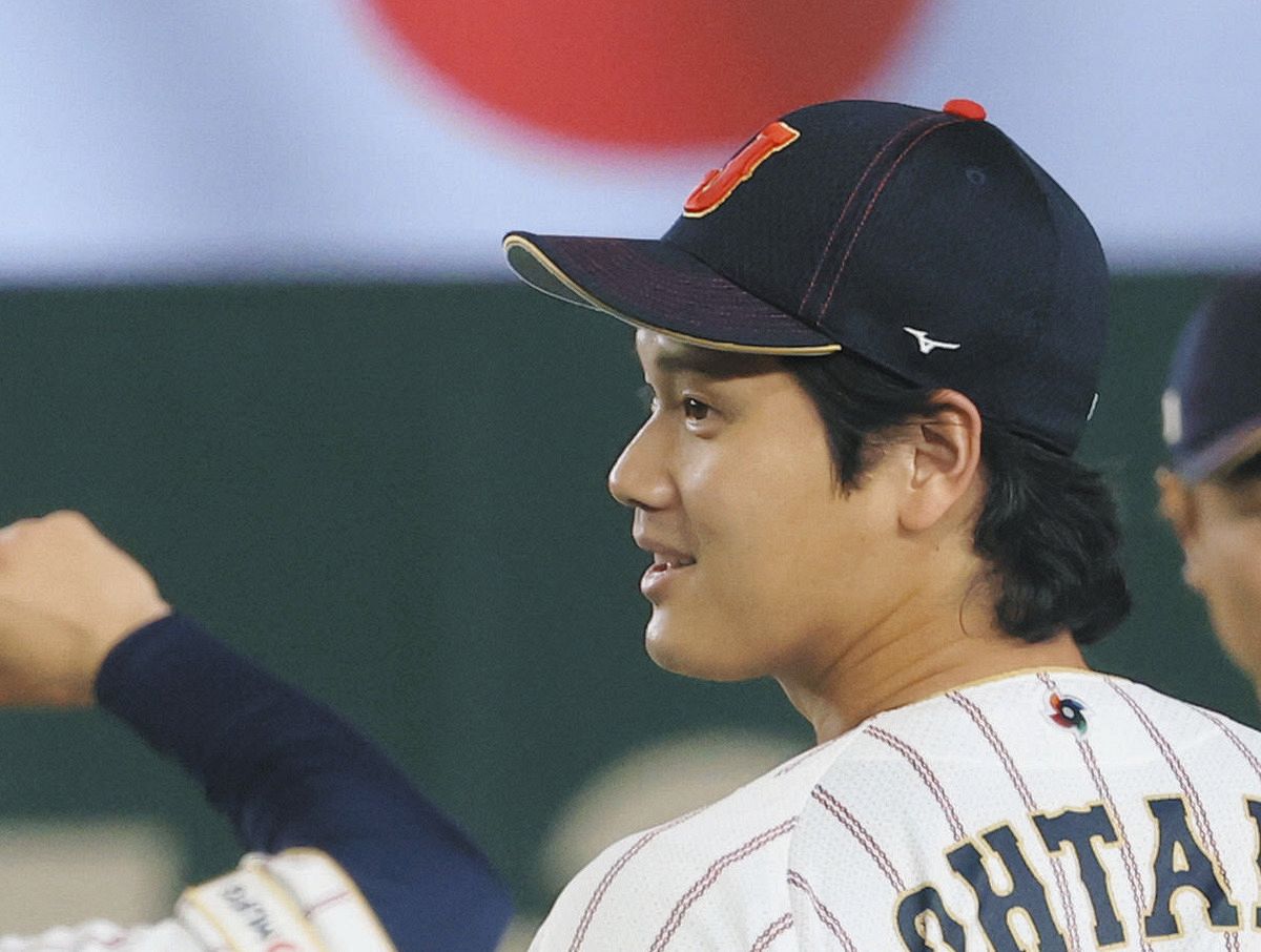 侍・大谷翔平、集合写真に添えた絵文字に…ネット注目 「ポーズが沢山見