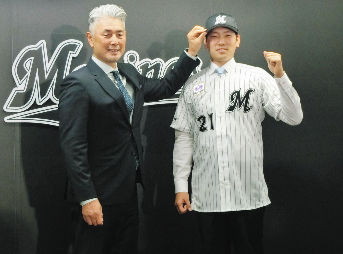 ロッテ】石川柊太、背番号は「21」、ホークスで和田がつけていた番号に