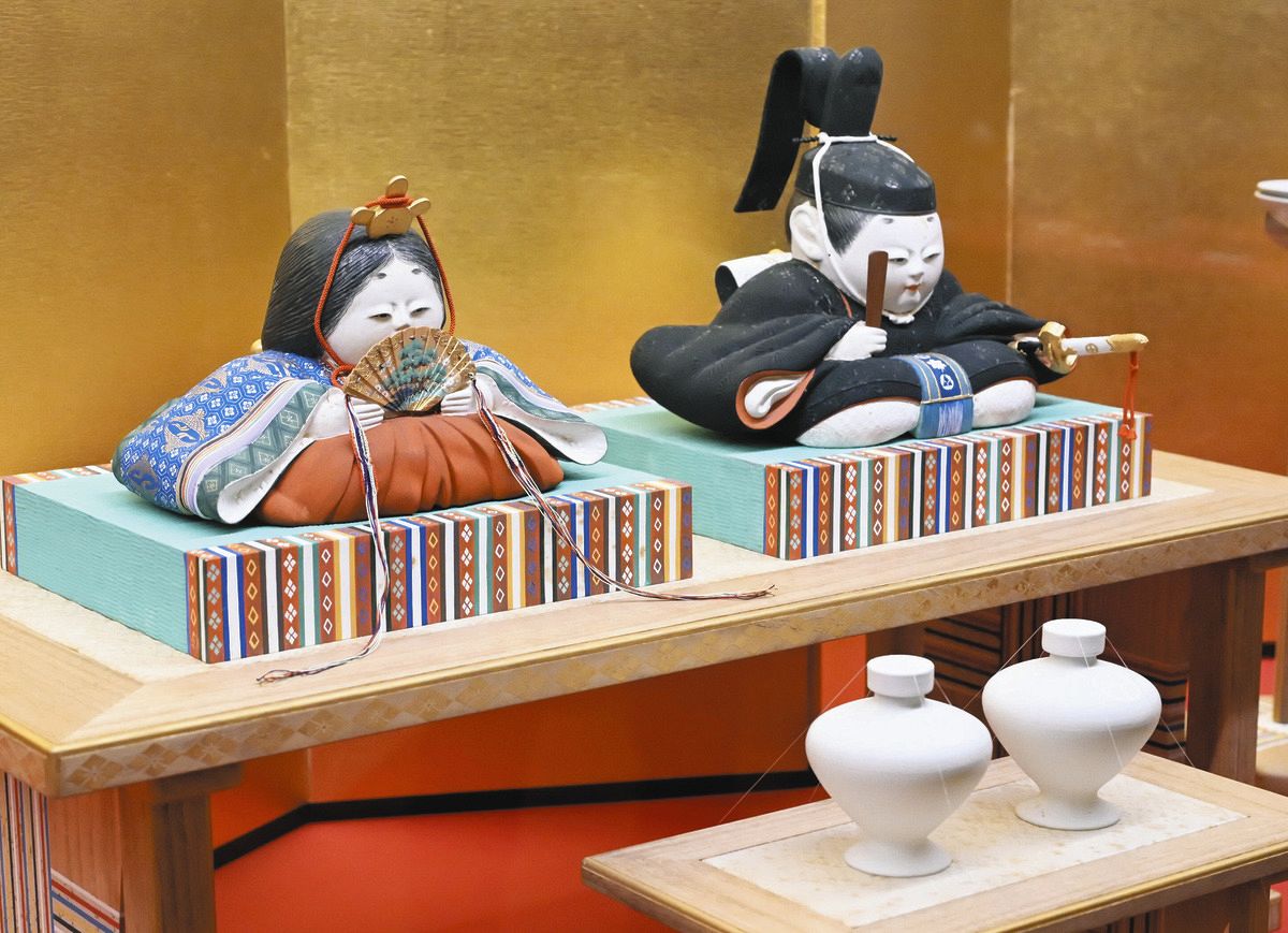 華やか尾張徳川家ゆかりのひな飾り 名古屋市の徳川美術館で特別展：中
