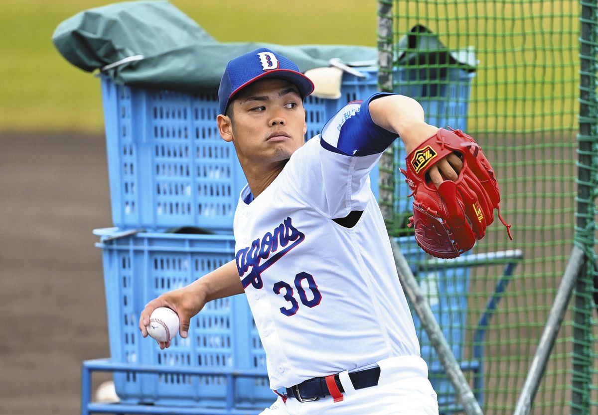 中日・根尾昂、山本のバットへし折った！シート打撃初登板「とにかく 