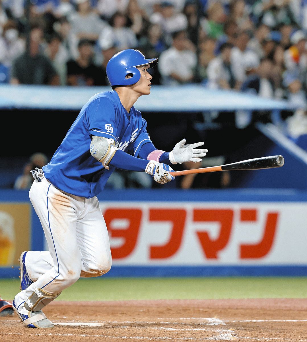 中日・上林誠知が先制の17号2ラン 21日巨人戦に続き2戦連発、直近5試合