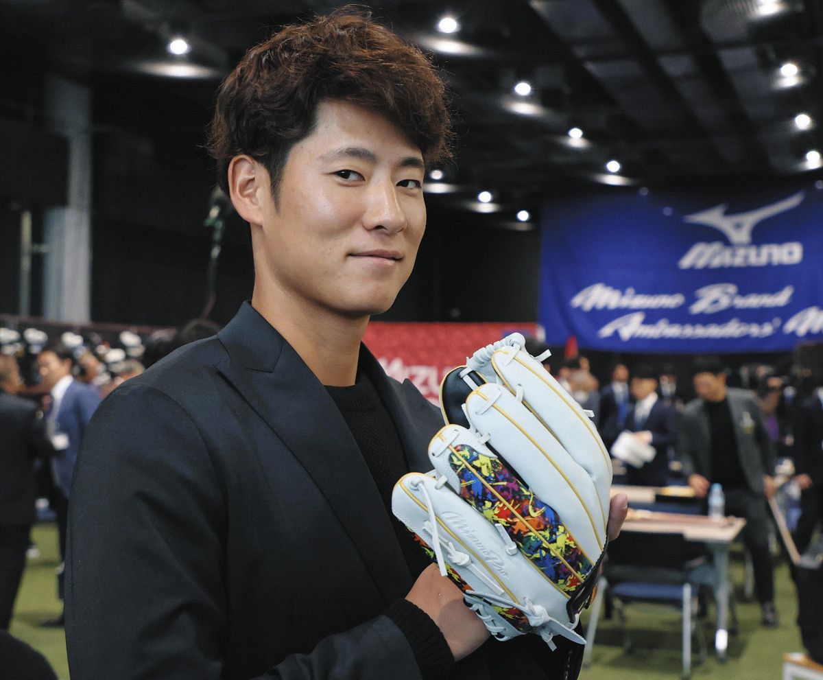 中日・上林誠知、派手カラー道具でイメージチェンジ！ 井上監督の