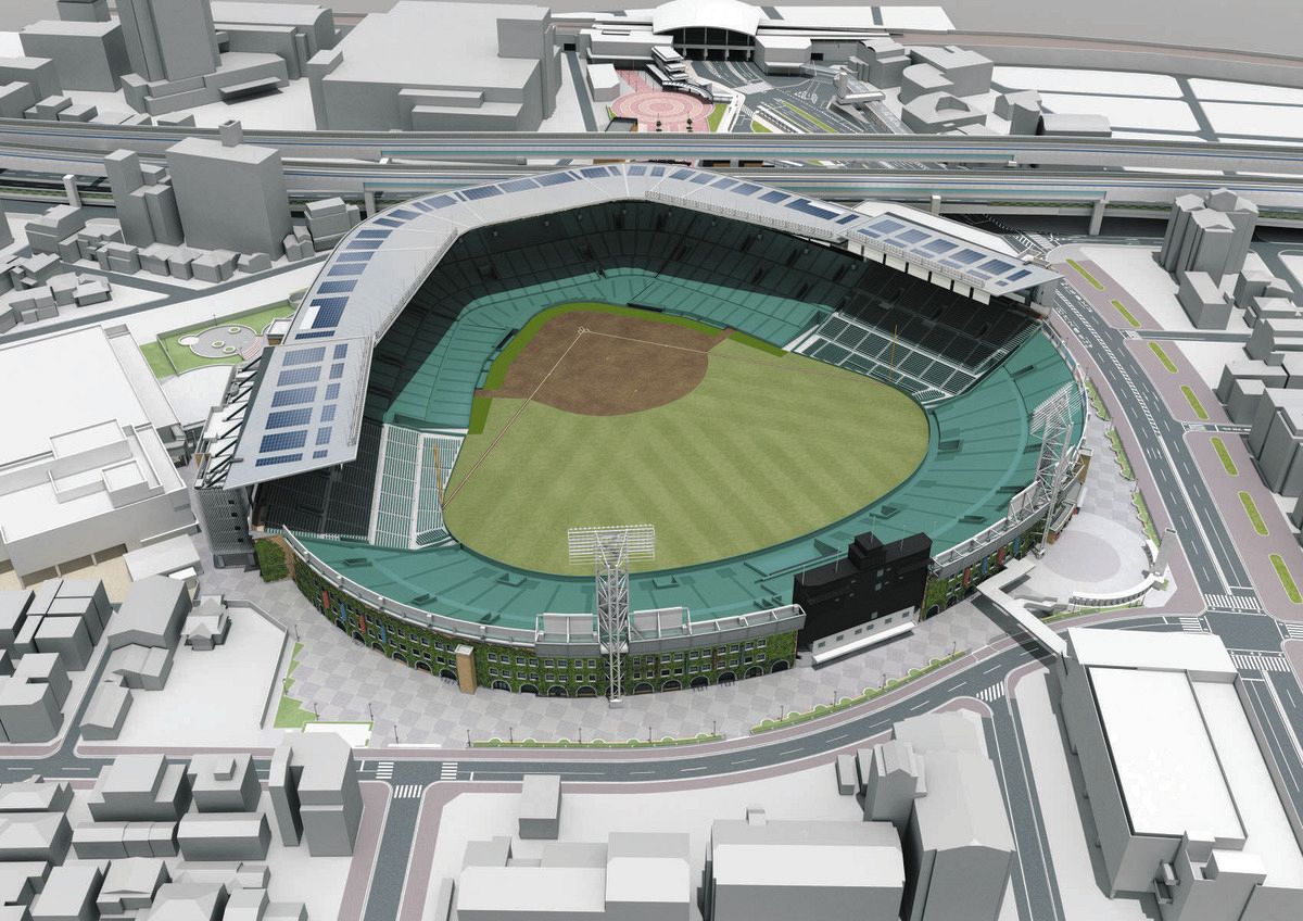 甲子園球場の「銀傘」150億円かけてアルプススタンドまで拡張計画発表