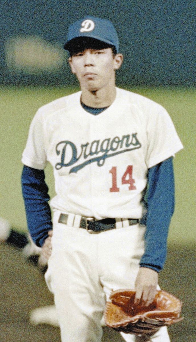 中日ドラゴンズ 今中慎二 当時物 本人グローブ 今中慎二年度別出場