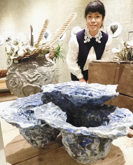 海外での体験反映、陶芸100点 グローバルゲートのギャラリーで刈谷