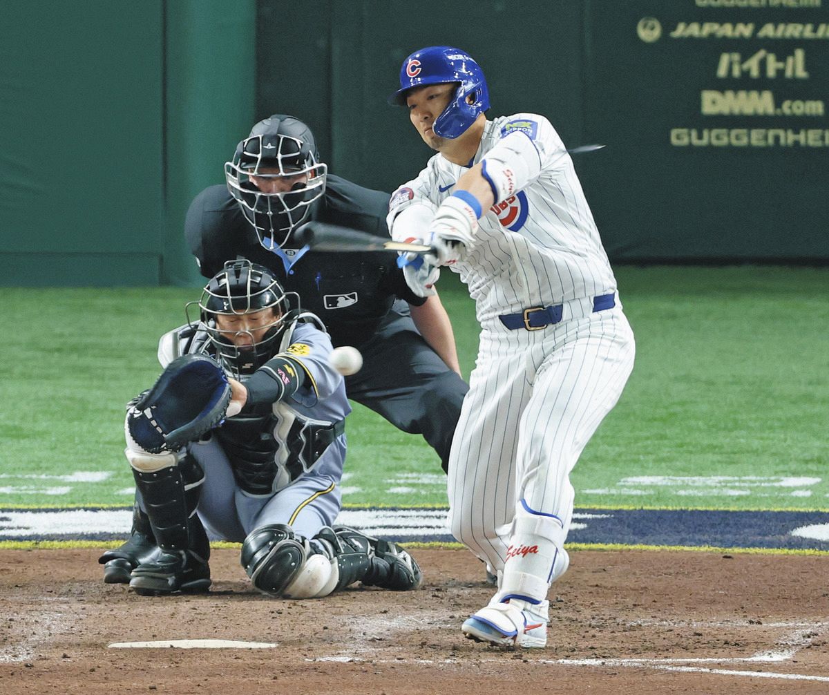 カブス・鈴木誠也、「阪神の応援に鳥肌立った」 3打席目で初安打
