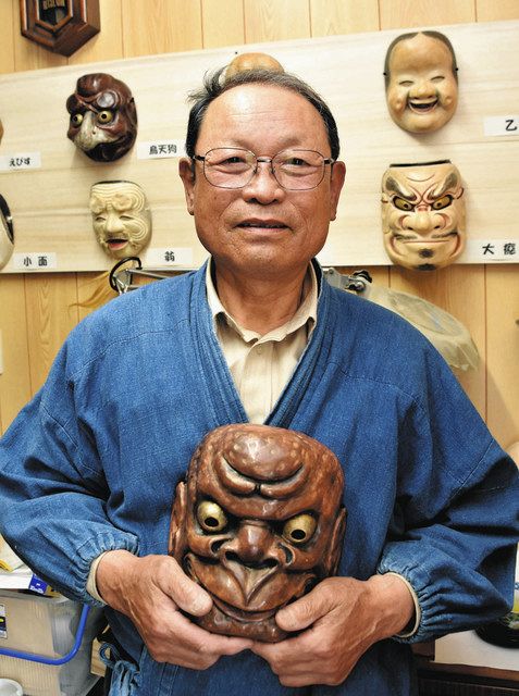 ず～っと元気現役＞ 能面作りで腕磨く日々 豊田・新町の加藤さん：中日