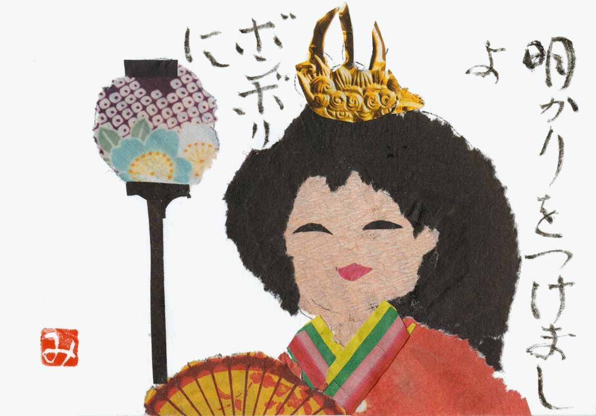 新聞ちぎり絵 ギャラリー＞ 「おひなさま」：中日新聞しずおかWeb