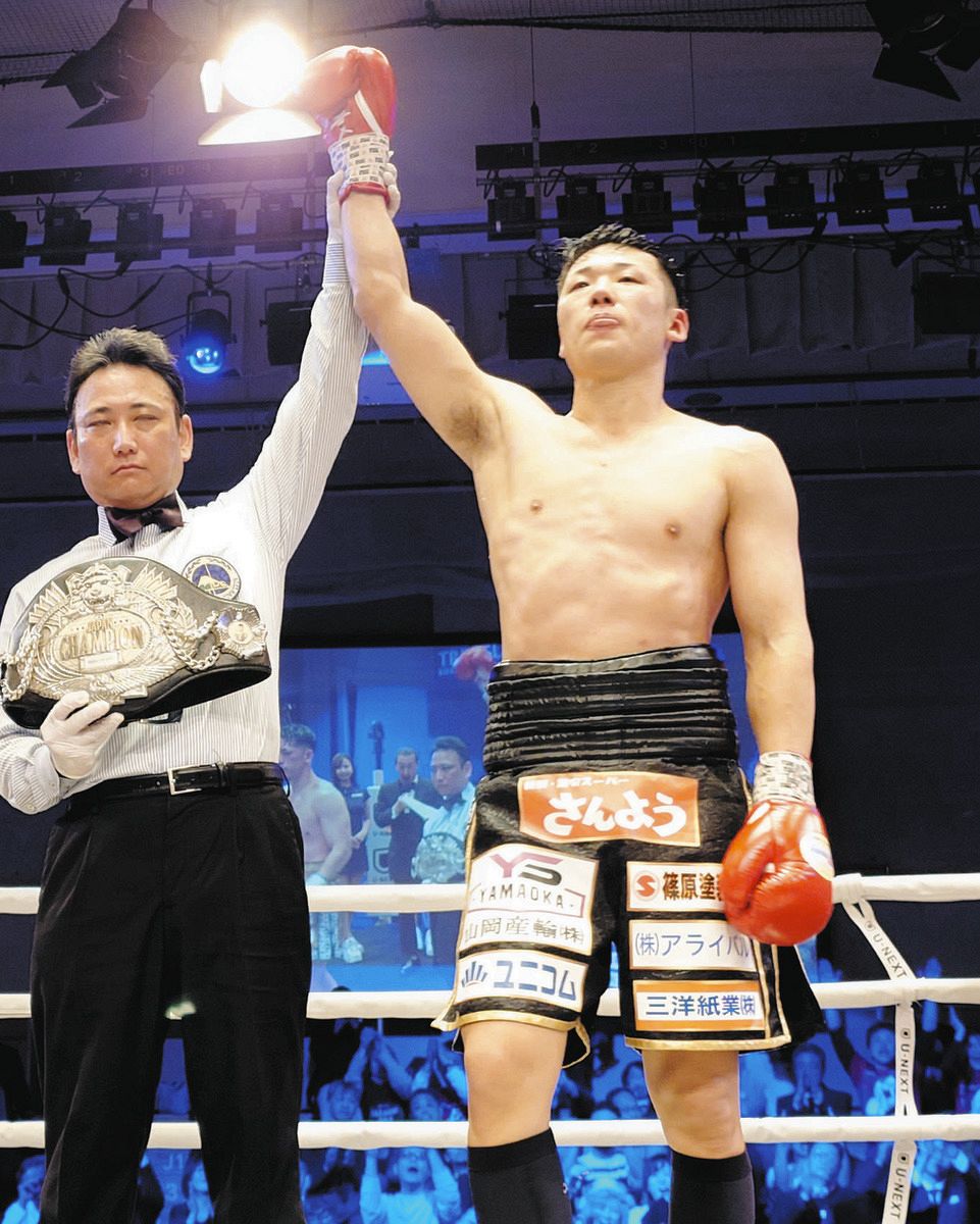 竹迫司登、日本ミドル級王座返り咲く 酒井幹生に判定で3―0「後半にその