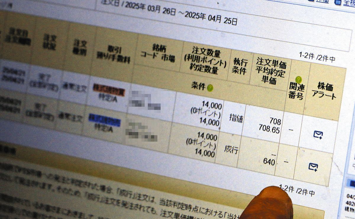 気付けば1000万円分を超す株が買われて… 証券口座の乗っ取り、被害者たちの証言：中日新聞Web