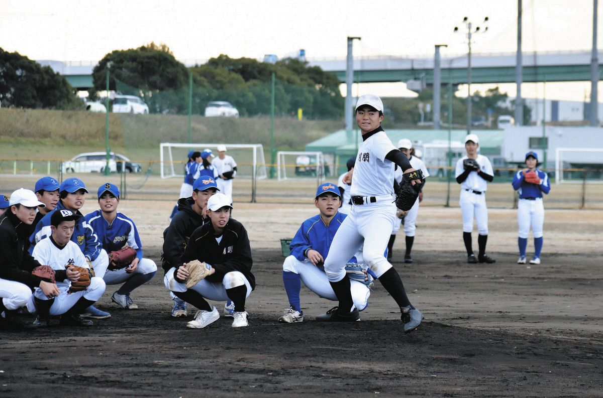 甲子園夢プロジェクト』同朋高グラウンドで特別支援学校の球児、至学館