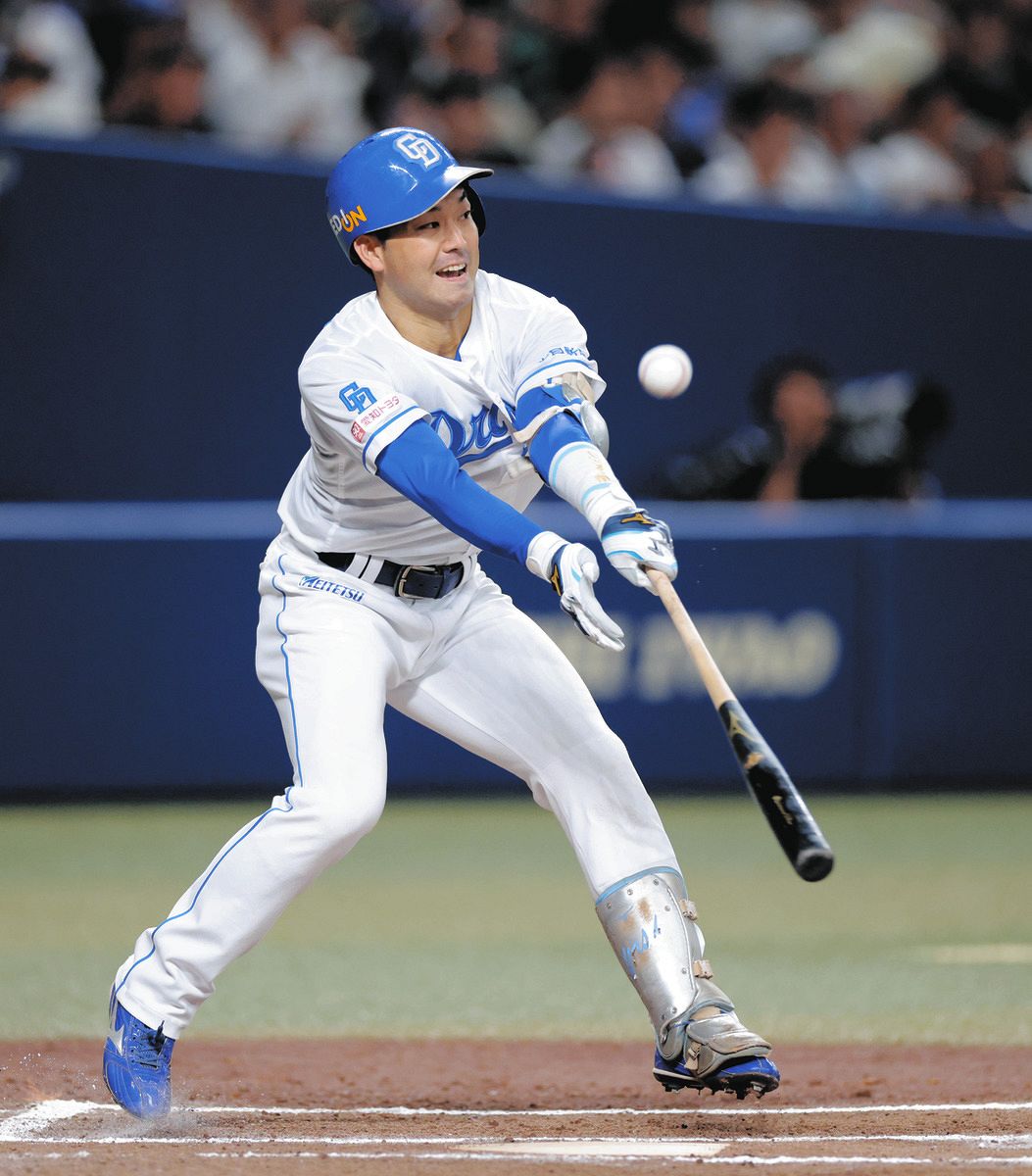 中日・山本泰寛、驚異的な粘りにバンテリン沸く ファウルで巨人