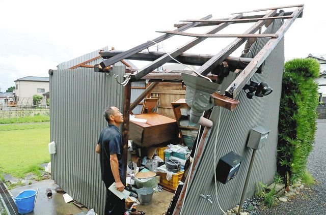 県内あすまで大雨予想 浜北の突風被害 竜巻か 中日新聞しずおかweb