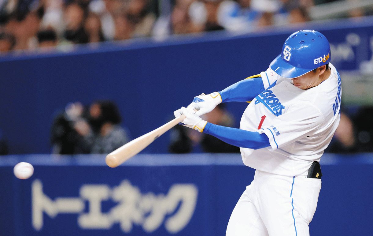 中日、先制許すもすぐさま同点！ 岡林勇希が好機に2試合連続タイム