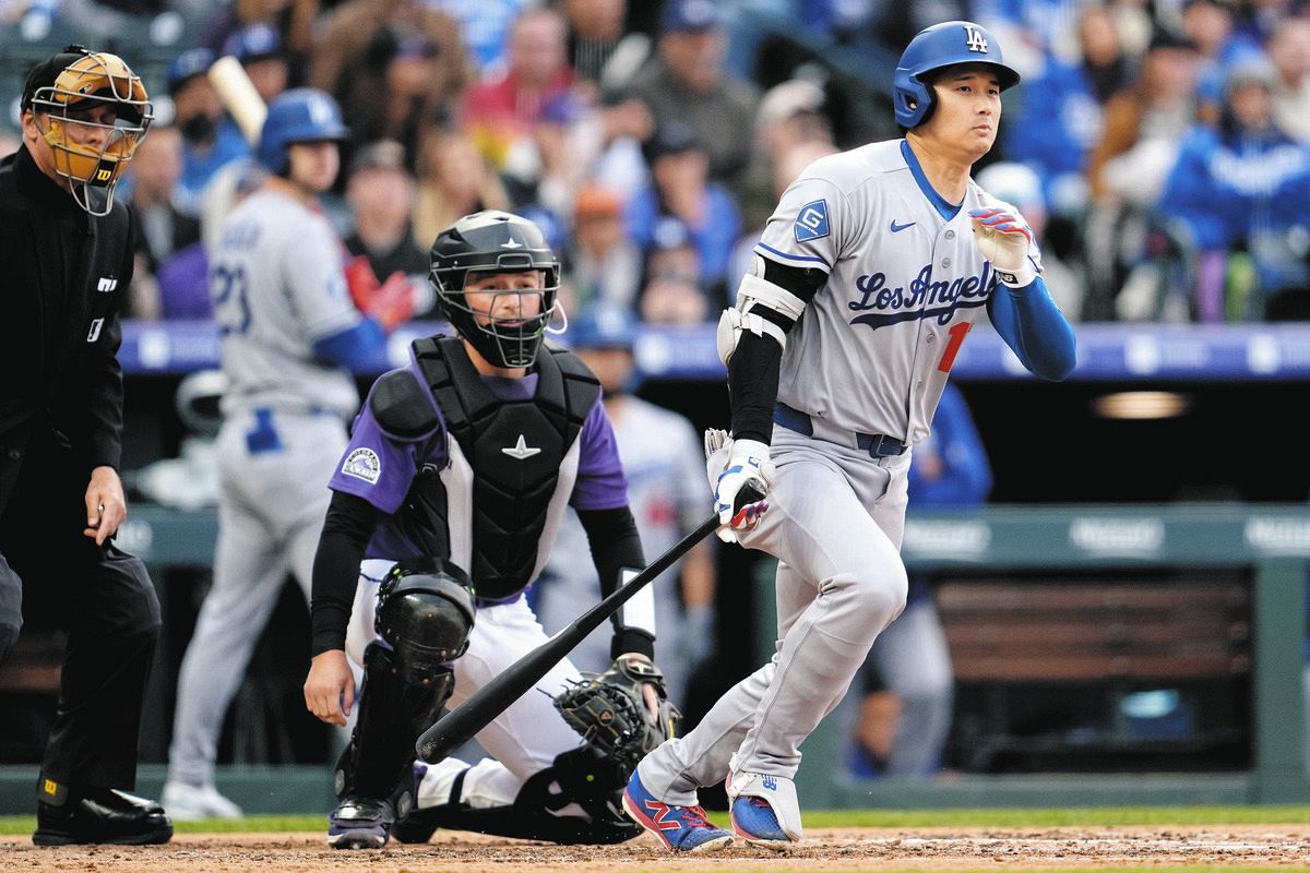 大谷翔平、第4打席は打撃妨害で塁に出るも、連続出塁にはノーカウント