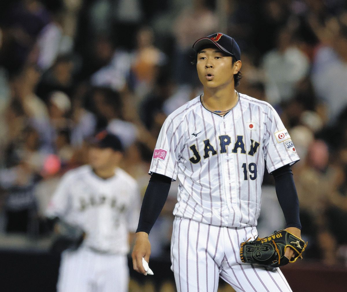 侍ジャパン韓国戦、先発の中日・高橋宏斗は4イニング7安打2失点降板 2