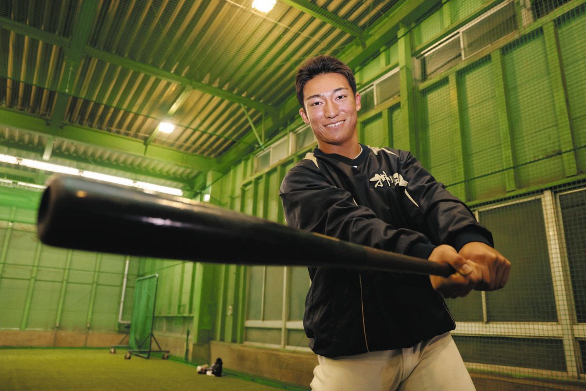 中日育成2位の掛川西高・石川大峨、187センチ、92キロの体格生かした