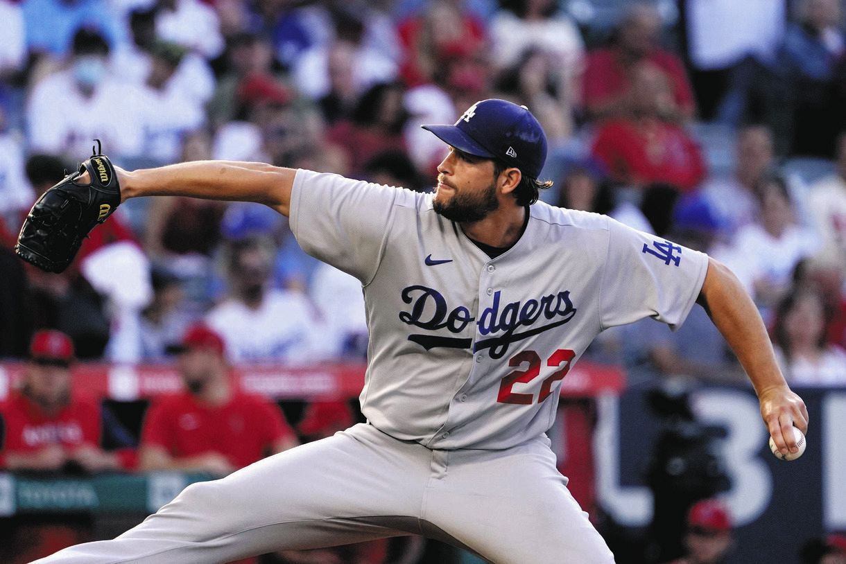 ドジャース左腕カーショー、7回パーフェクト投球！ エンゼルス打線を