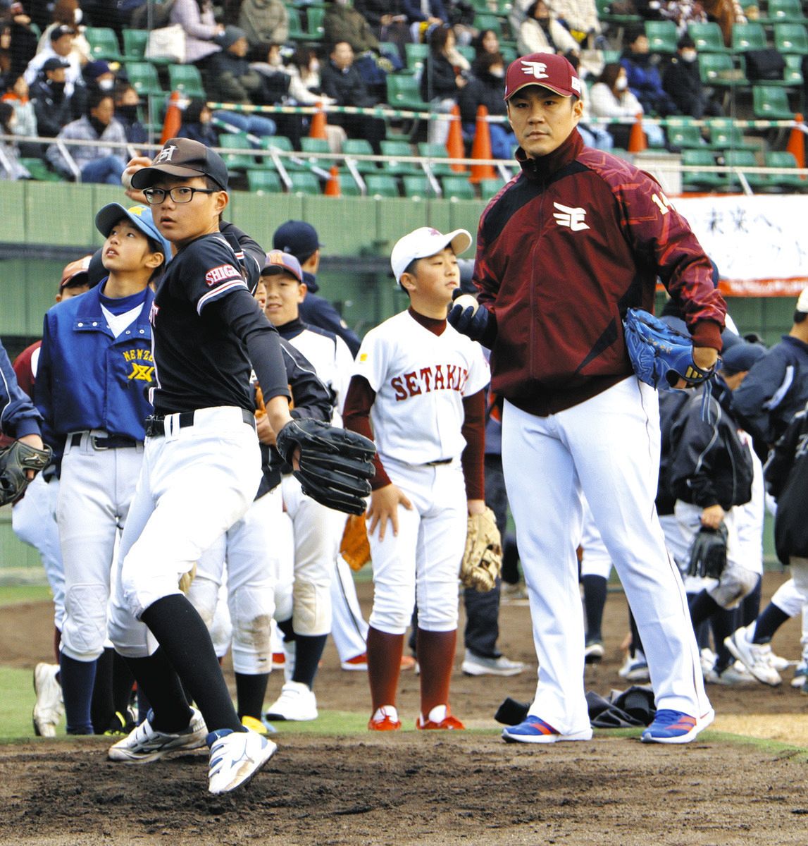 楽天・則本昂大、中日・土田龍空ら滋賀出身プロ野球選手が大津で教室