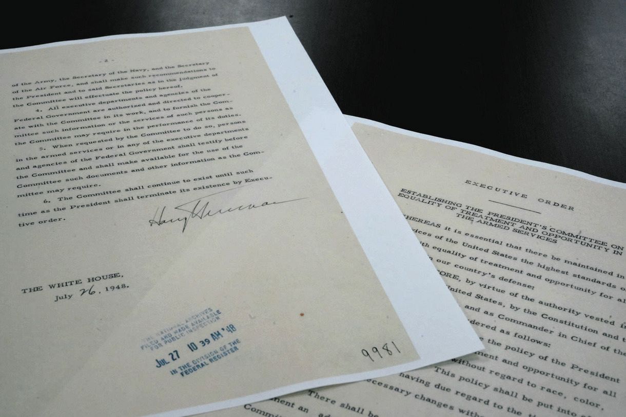 軍も社会も強さのカギは多様性 人種差別撤廃発令75年、トルーマン氏の