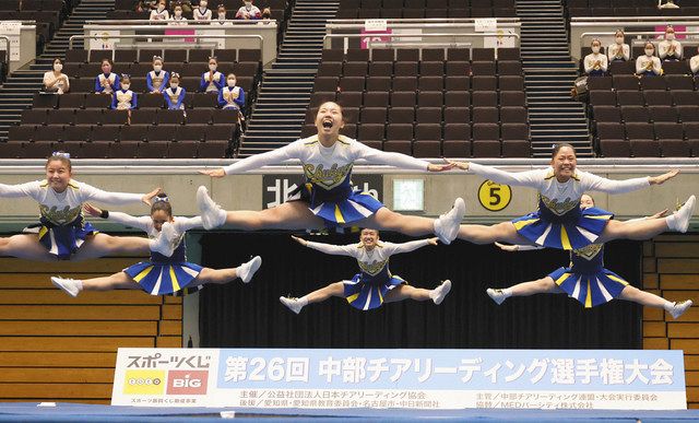 ９３チーム ７００人が表現力競う 名古屋で中部チア選手権大会 中日新聞web