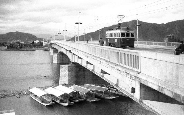 名鉄系統板 旧岐阜市内線 徹明町 日野橋 名鉄岐阜線の記憶＞