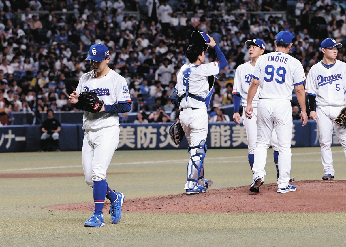 中日・中西聖輝、プロ最短で降板 勝利投手の権利得られず無念「5回投げ