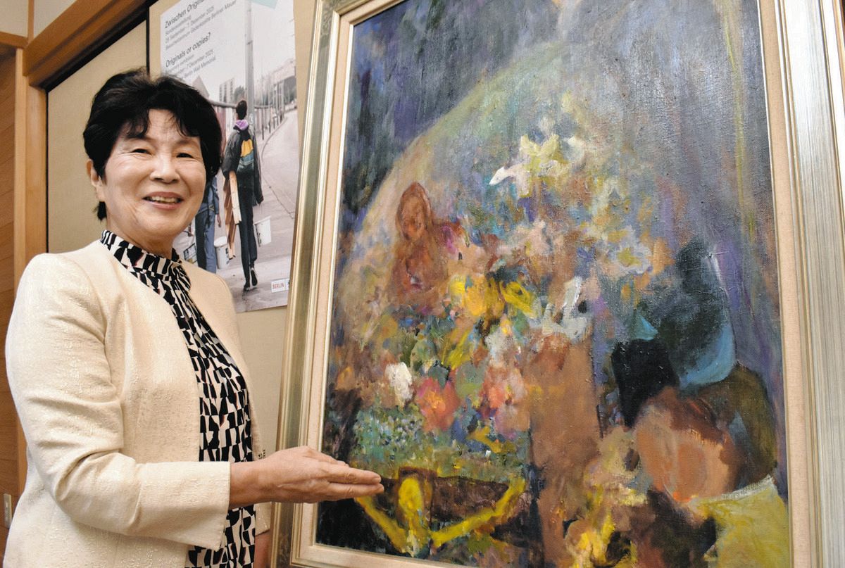 崩壊直後のベルリンの壁に唯一描いた日本人画家 ドイツ統一35年記念に