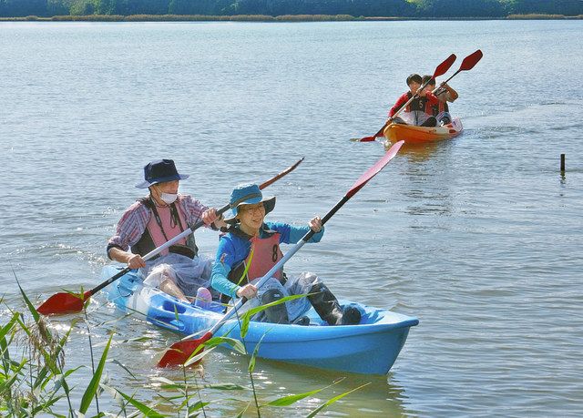 北潟湖の自然 カヌーで体験 あわらの協議会 日刊県民福井web 北潟湖の自然 カヌーで体験 あわらの協議会 日刊県民福井web