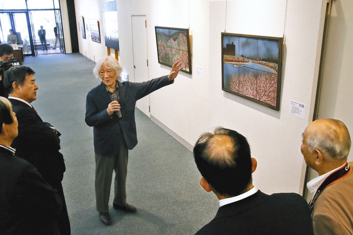 色鮮やか47都道府県の桜 東近江で作陶歴65年の小嶋さん、布引焼の個展：中日新聞Web