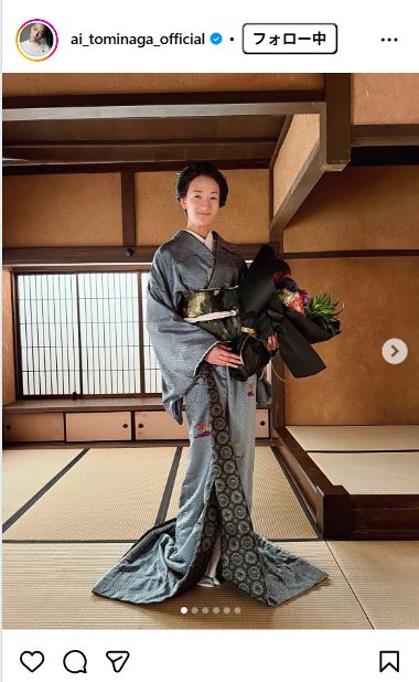 ◇冨永愛、圧倒的な存在感の『べらぼう』高岳姿でクランクアップ報告