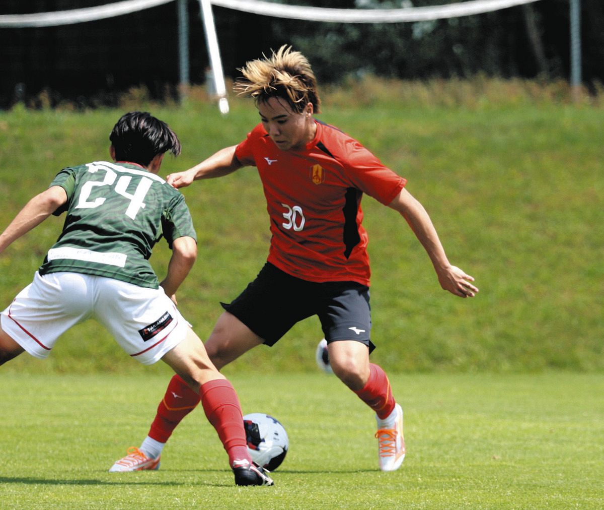 グランパス20歳若武者・杉浦駿吾、練習試合で2得点！「強みを存分に