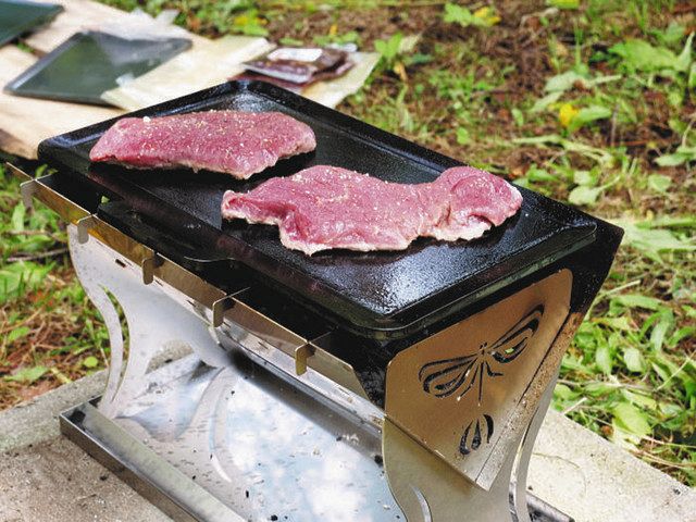 バーベキュー スティック 電池式自動回転 ステンレス シュラスコ